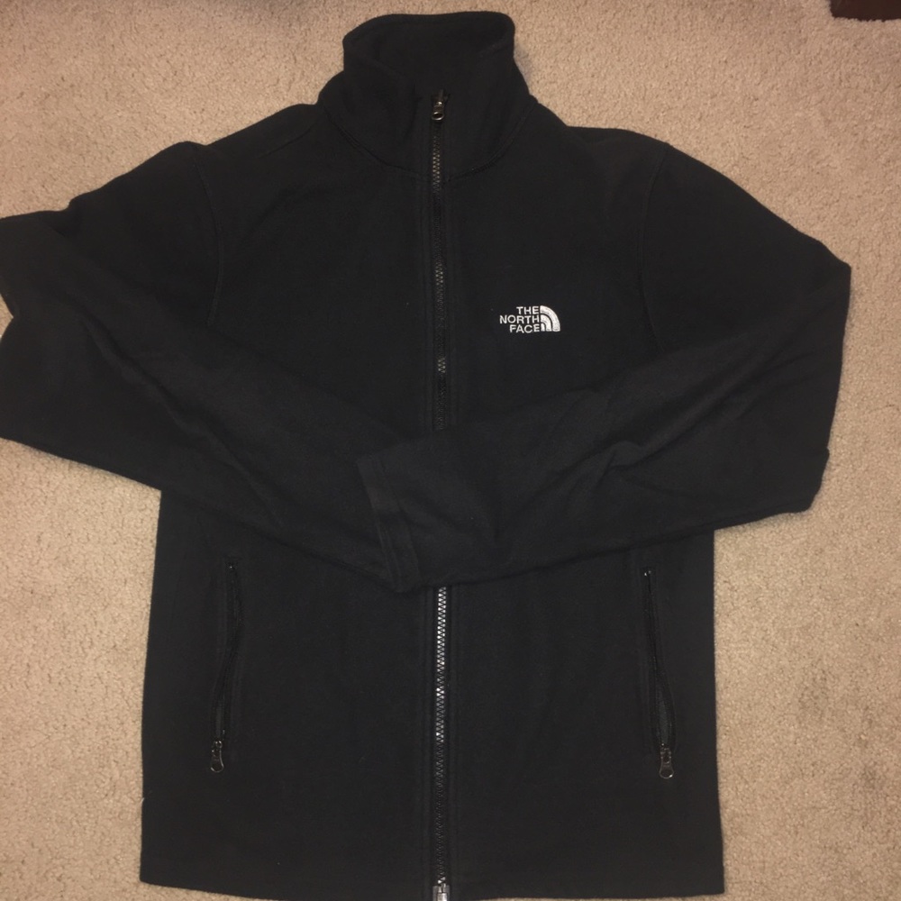 The north face black fleece jacket